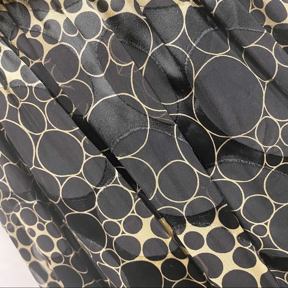 Marisa K Black & Gold Bubble Hem Silk Mini Dress - Picture 11 of 14